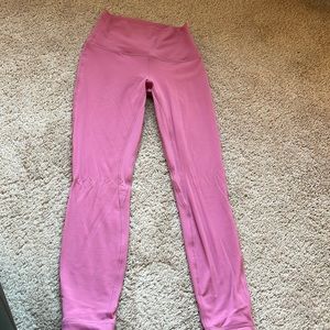 Lululemon leggings align pink blossom size 4